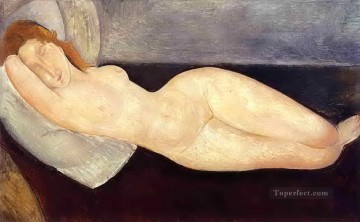 Desnudo reclinado con la cabeza apoyada en el brazo derecho 1919 Amedeo Modigliani Pinturas al óleo